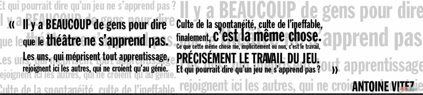 Et qui pourrait dire qu'un jeu ne s'apprend pas ? Et qui pourrait dire qu'un jeu ne s'apprend pas ?