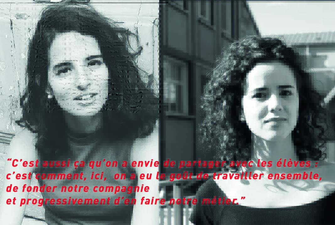 Agathe Charnet et Maya Ernest/ la compagnie Avant l'aube pour l'atelier des Niveaux 2