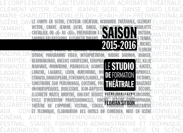 Nouvelle saison, nouveau programme !